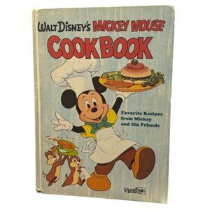 Walt Disney's Mickey Mouse 1975 Vintage Hardcover Children's Cookbook